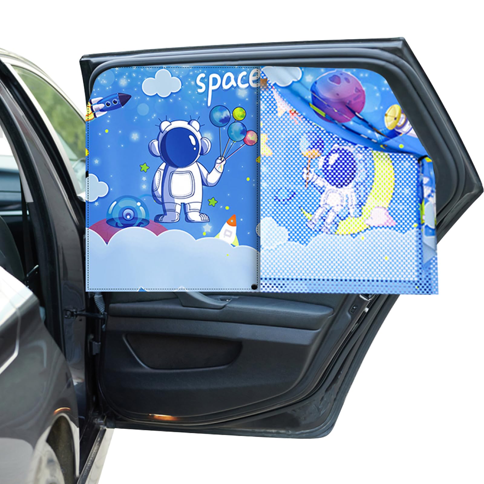 Hianjoo Auto Sonnenschutz Baby mit UV Schutz, Auto Moskitonetz Seitenscheibe für Kinder, Magnet Autofenster Sonnenschutz Universal, Doppellagiger Sonnenschutztuch - Weltraumfantasie Hianjoo Auto Sonnenschutz Baby mit UV Schutz, Auto Moskitonetz Seitenscheibe für Kinder, Magnet Autofenster Sonnenschutz Universal, Doppellagiger Sonnenschutztuch - Weltraumfantasie von Hianjoo