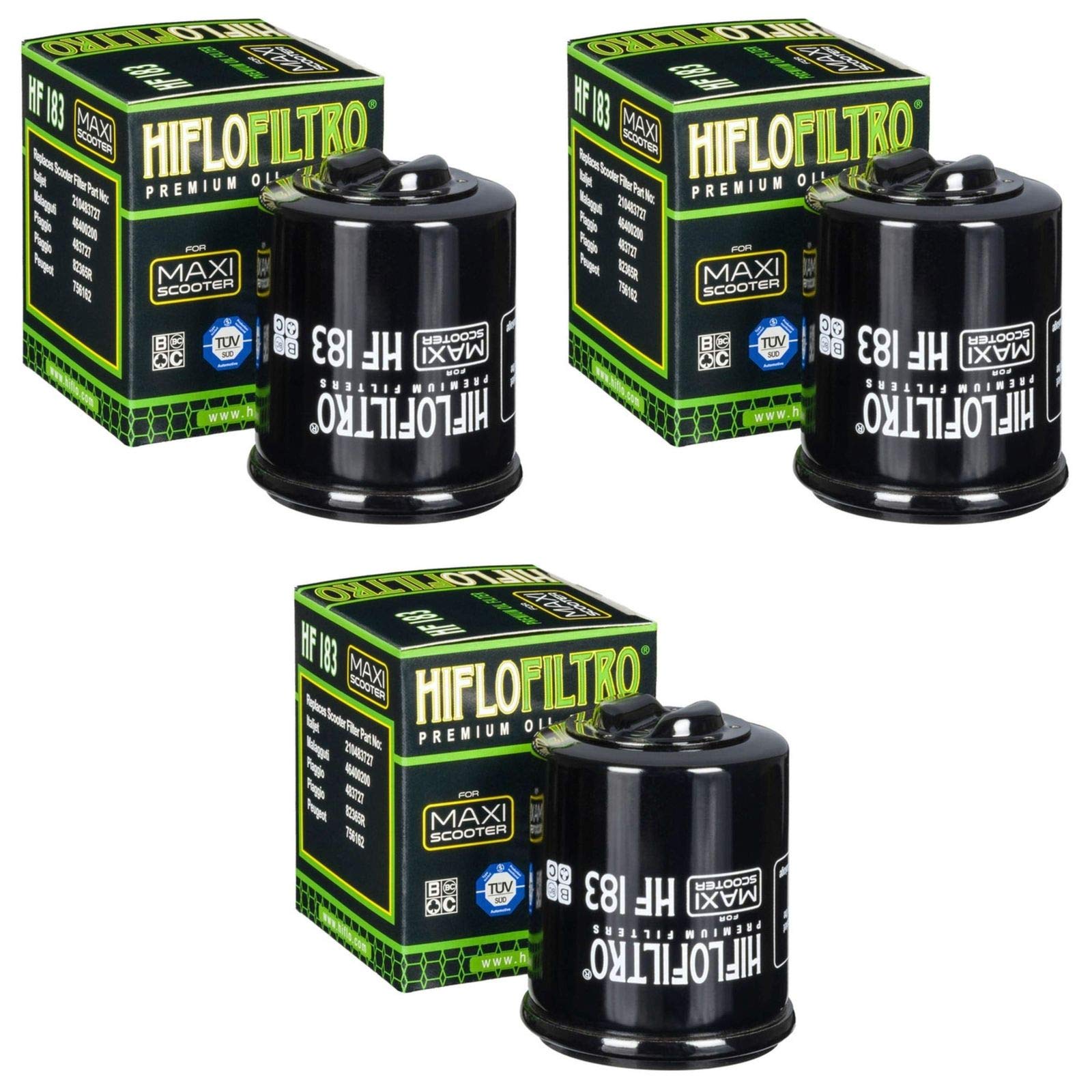 Hiflo 3x Ölfilter Beverly 300 i.e. 2010-2015 HF183 von HIFLO