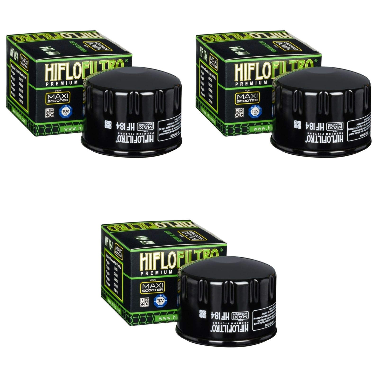 Hiflo 3x Ölfilter MP3 400 LT i.e. Touring 2012-2013 HF184 von HifloFiltro