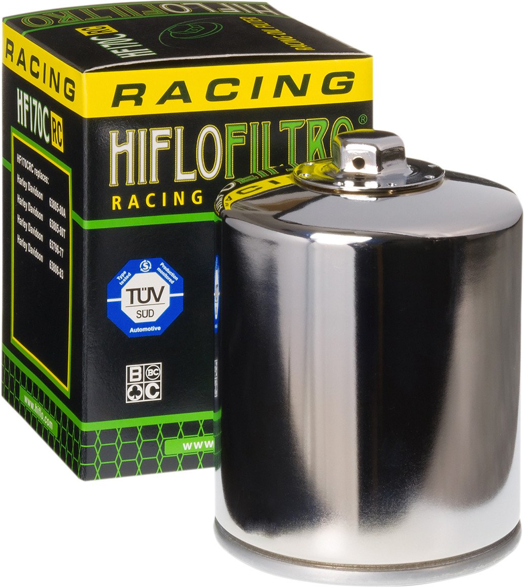 HiFloFiltro HF170CRC Chrome RC Hochleistungs-Ölfilter, 1 Stück von HifloFiltro