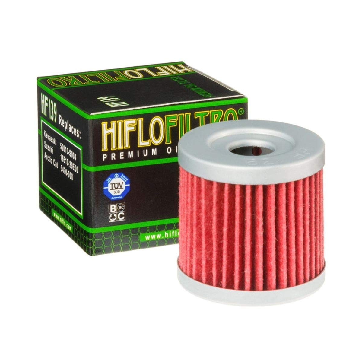 Hiflofiltro Ölfilter, HF-139 f. Arctic Cat DVX 400 DVX 400 2004-2006 HF139 82422 von HifloFiltro