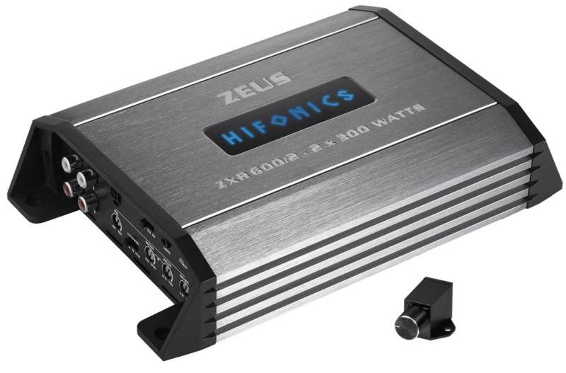 Hifonics ZXR600/2 2-Kanal Endstufe 600W Lautstärke-/Bass-/Höhen-Regelung Passend für (Auto-Marke) von Hifonics
