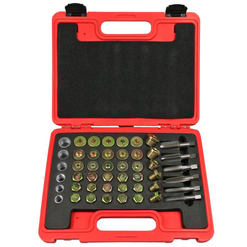 Highking Tool Ölwannen Gewinde Reperatur Satz Ölablassschrauben Set M13 x 1,25 | M13 M15 M17 M20 M22 x 1,5 von Highking Tool