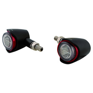 Akron-X LED-Blinker E-geprüft, Paar,  in schwarz oder rot Highsider von Highsider