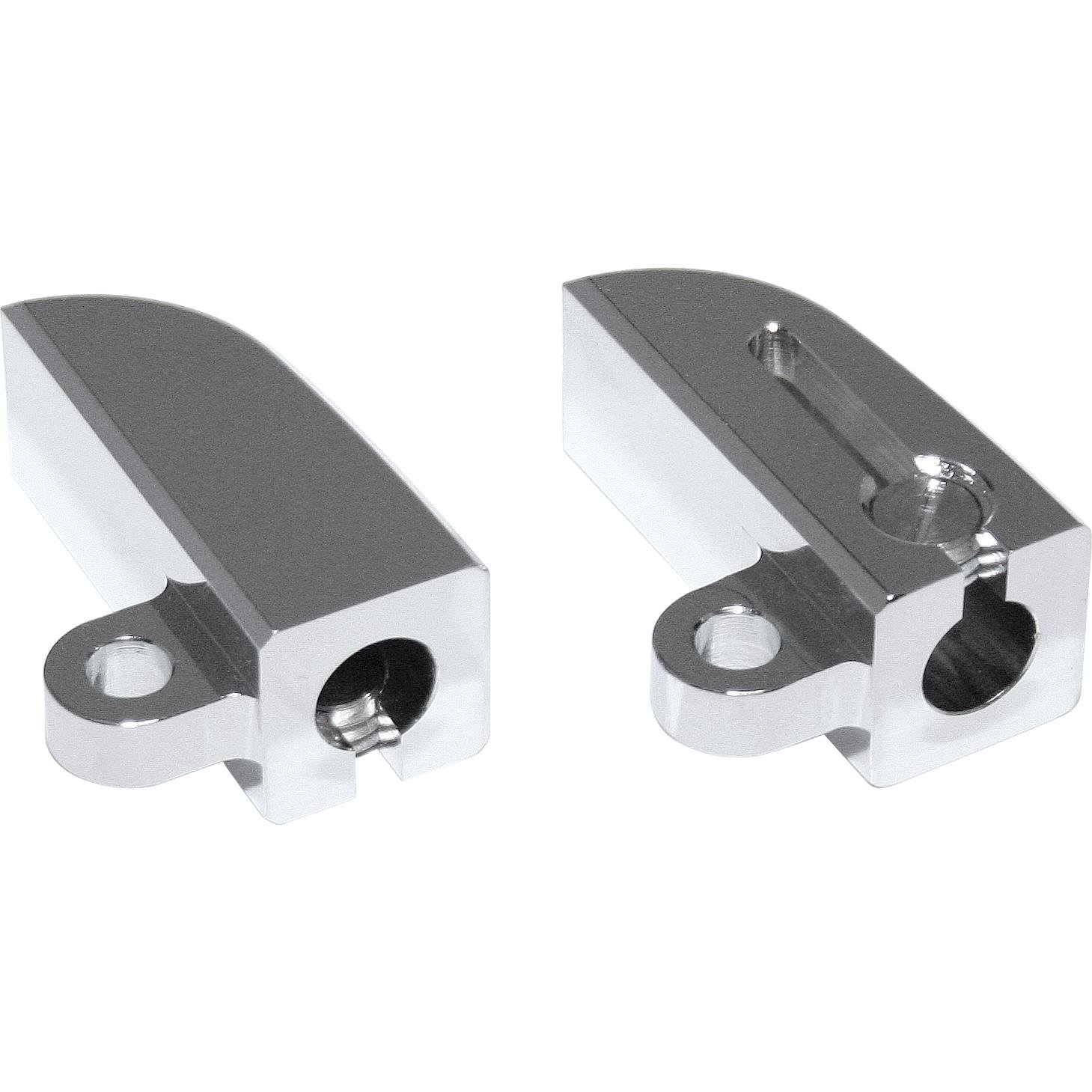 Highsider Alu Blinkerhalterpaar für Standrohrschellen chrom Highsider Alu Blinkerhalterpaar für Standrohrschellen chrom von Highsider