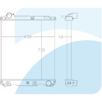 Kühler, Motorkühlung AVA COOLING ME2182N von Highway Automotive