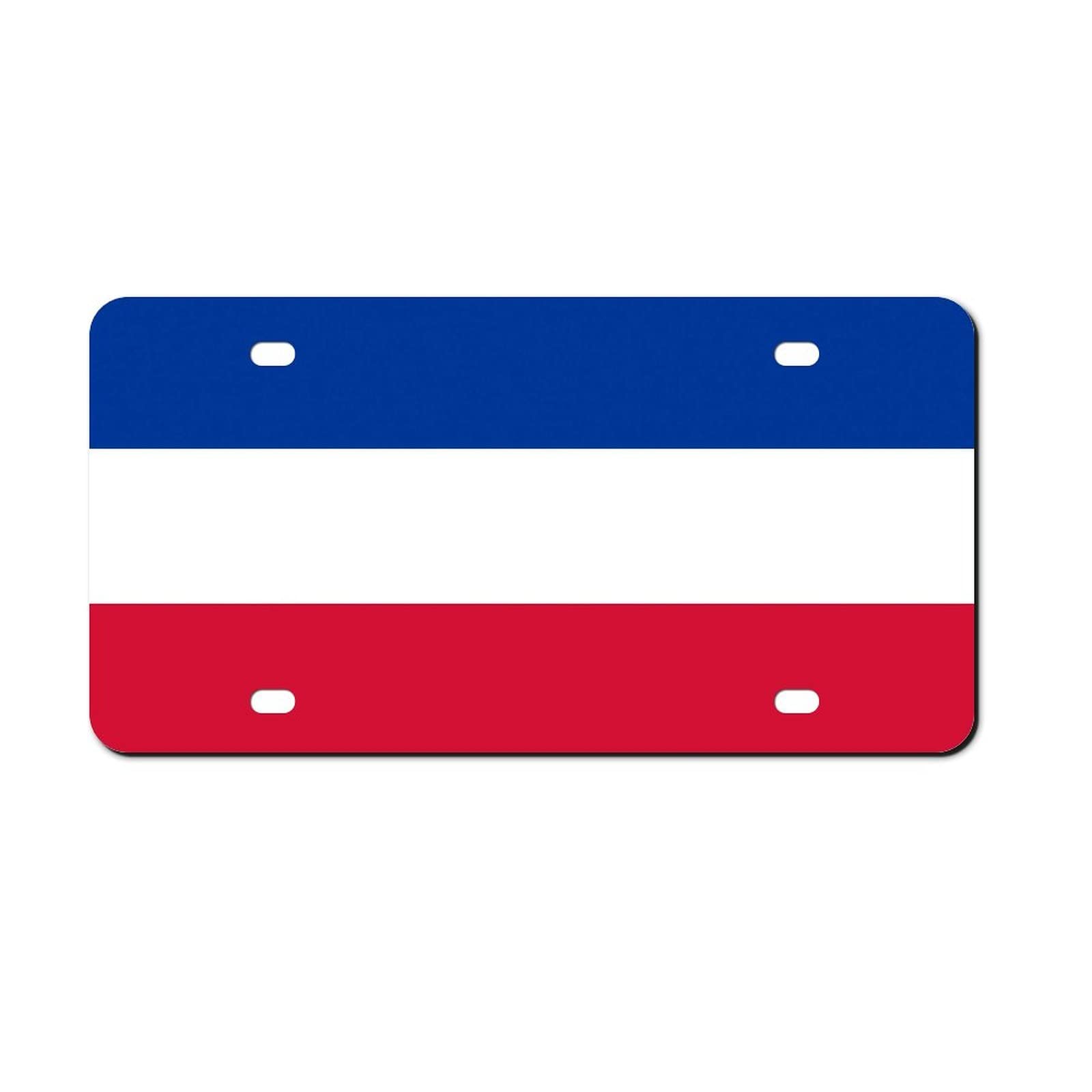 Higoss Kennzeichenrahmen mit der Flagge der Niederlande Nummernschild-Rahmen, vorne aus Aluminium, Metall, Nummernschild, dekorativ, 15,2 x 30,5 cm von Higoss