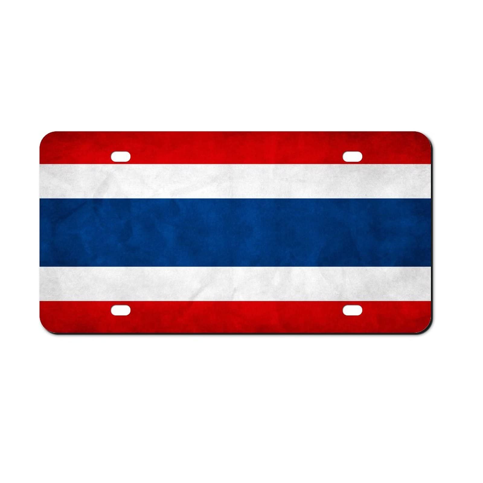 Higoss Nummernschild Thailand Flagge Nummernschild Rahmen, Front Aluminium Metall Nummernschild Auto Auto Tag, Dekorative Neuheit Nummernschild Abdeckung Rahmen 15,2 x 30,5 cm Higoss Nummernschild Thailand Flagge Nummernschild Rahmen, Front Aluminium Metall Nummernschild Auto Auto Tag, Dekorative Neuheit Nummernschild Abdeckung Rahmen 15,2 x 30,5 cm von Higoss