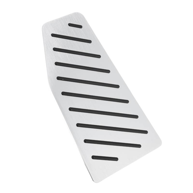 Hihaha 1 Stk. Automatische/Manuelle Fußstützenabdeckung Fußstützenpedal-Pads Fußstützen-Dead-Pedal-Pad-Abdeckung für Toyota RAV4 2019-2024 Edelstahl Silberton von Hihaha