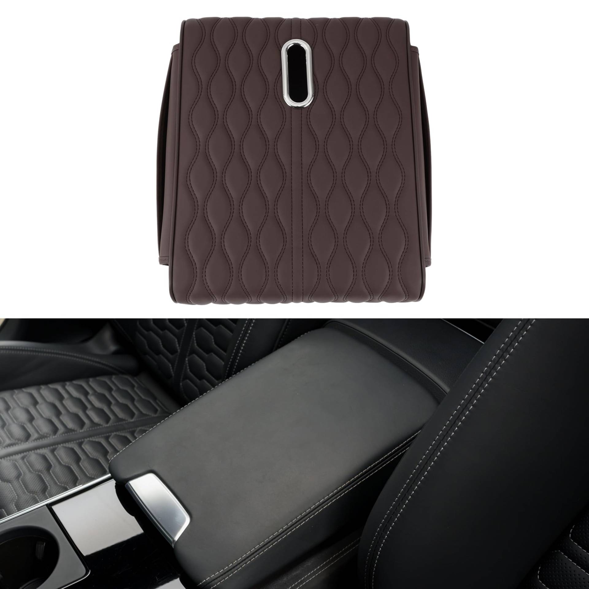 Hihaha Auto Mittelkonsole Abdeckung Auto Armlehnenabdeckung Multifunktional 14.17"x11.02"x2.56" Dunkelbraunes Leder, Memory-Schaum Hihaha Auto Mittelkonsole Abdeckung Auto Armlehnenabdeckung Multifunktional 14.17"x11.02"x2.56" Dunkelbraunes Leder, Memory-Schaum von Hihaha