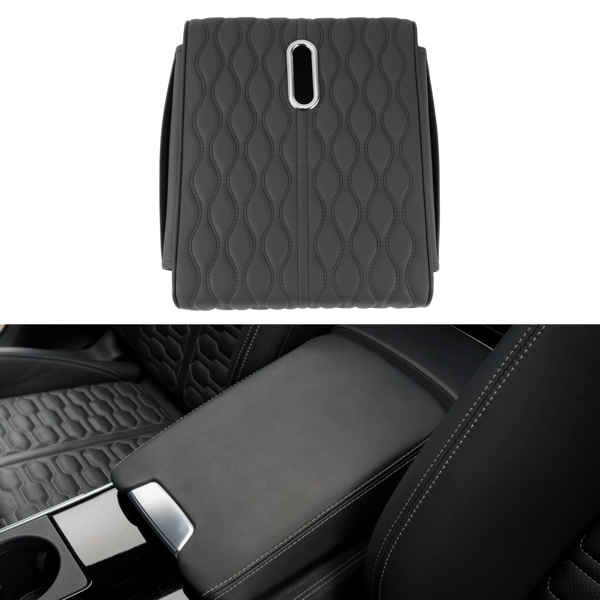Hihaha Auto Mittelkonsole Abdeckung Auto Armlehnenabdeckung Multifunktional 14.17"x11.02"x2.56" Grau Leder, Memory Foam Hihaha Auto Mittelkonsole Abdeckung Auto Armlehnenabdeckung Multifunktional 14.17"x11.02"x2.56" Grau Leder, Memory Foam von Hihaha
