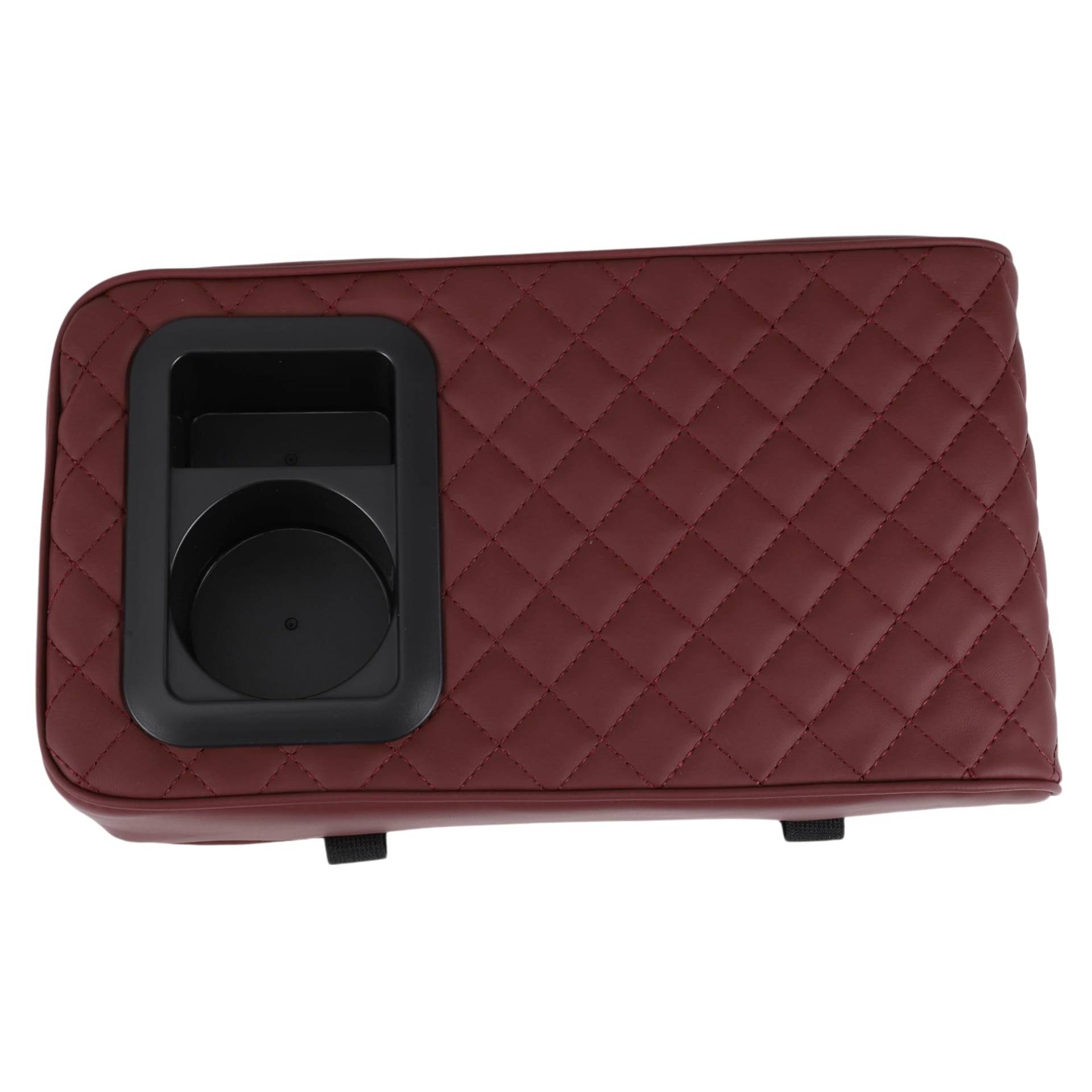 Hihaha Auto Mittelkonsole Abdeckung Mittelkonsole Polster Mit Getränkehalter 34x19x7cm Schwarz Dunkelrot Nappa Leder Hihaha Auto Mittelkonsole Abdeckung Mittelkonsole Polster Mit Getränkehalter 34x19x7cm Schwarz Dunkelrot Nappa Leder von Hihaha