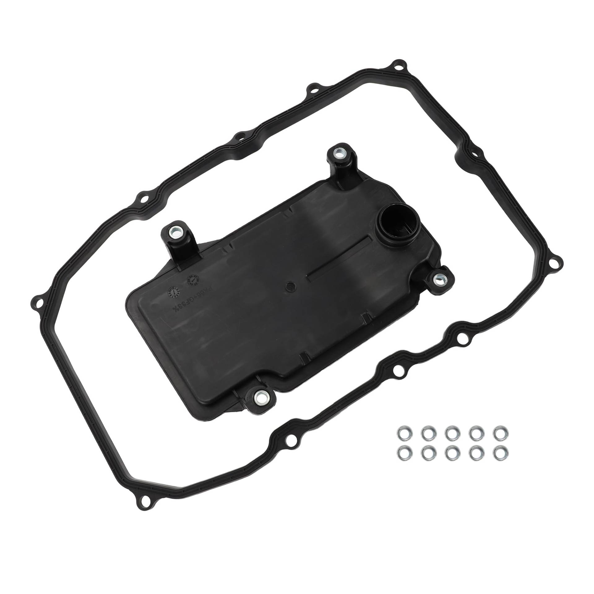 Hihaha Kein. 0C8325435 Automatischer Getriebefiltersatz mit Dichtung für Audi Q7 2011-2015 Getriebeölfilter Set Kunststoff Gummi 1 Set Schwarz von Hihaha