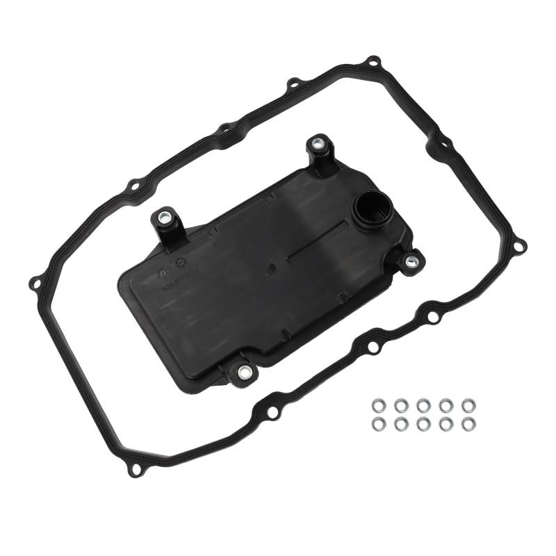 Hihaha Kein. 0C8325435 Automatischer Getriebefiltersatz mit Dichtung für Audi Q7 2011-2015 Getriebeölfilter Set Kunststoff Gummi 1 Set Schwarz von Hihaha