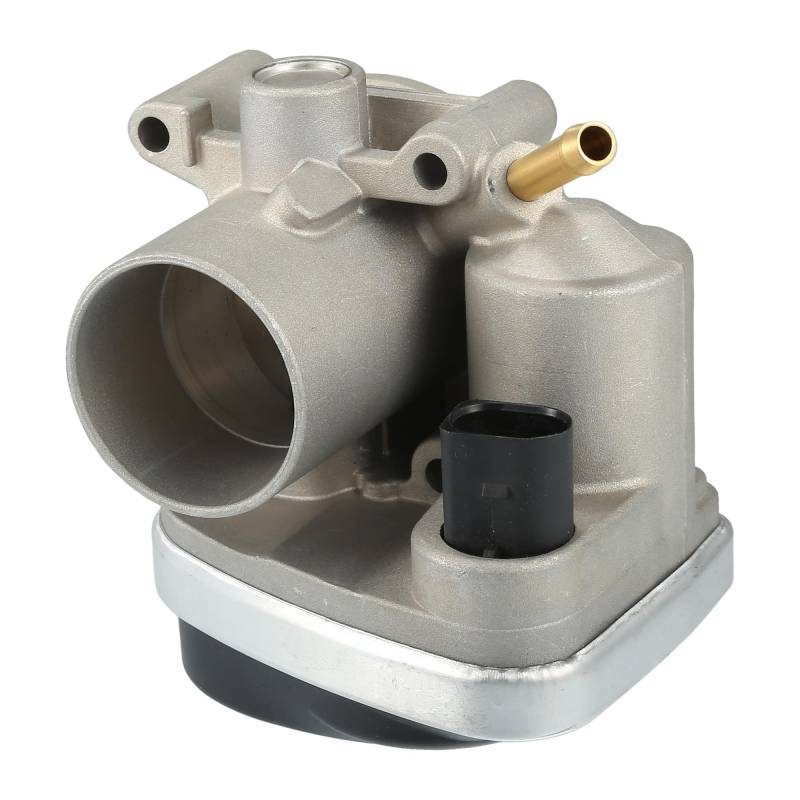 Hihaha No.036133062L Drosselklappenbaugruppe für VW Polo 6KV2/6KV5/9N 1999-2002 / Drosselklappensteller/Langlebige Aluminiumlegierung / 1 Stück Silberton von Hihaha