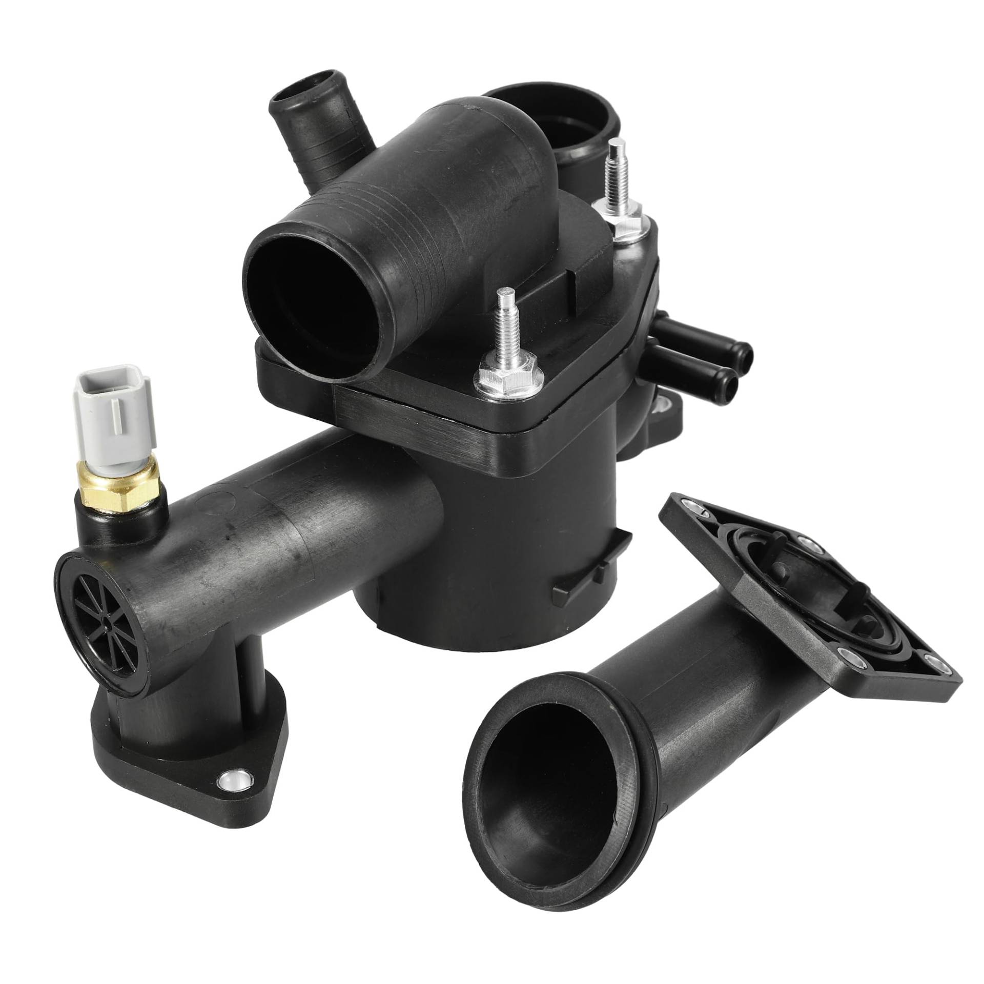 Hihaha No.AJ89485 Motorkühlmittelthermostat-Gehäusebaugruppe für Jaguar XJ8 2004-2005 / Innerer Wasserpumpenthermostat/Langlebiges Kunststoffmaterial / 1 Stück Schwarz Hihaha No.AJ89485 Motorkühlmittelthermostat-Gehäusebaugruppe für Jaguar XJ8 2004-2005 / Innerer Wasserpumpenthermostat/Langlebiges Kunststoffmaterial / 1 Stück Schwarz von Hihaha