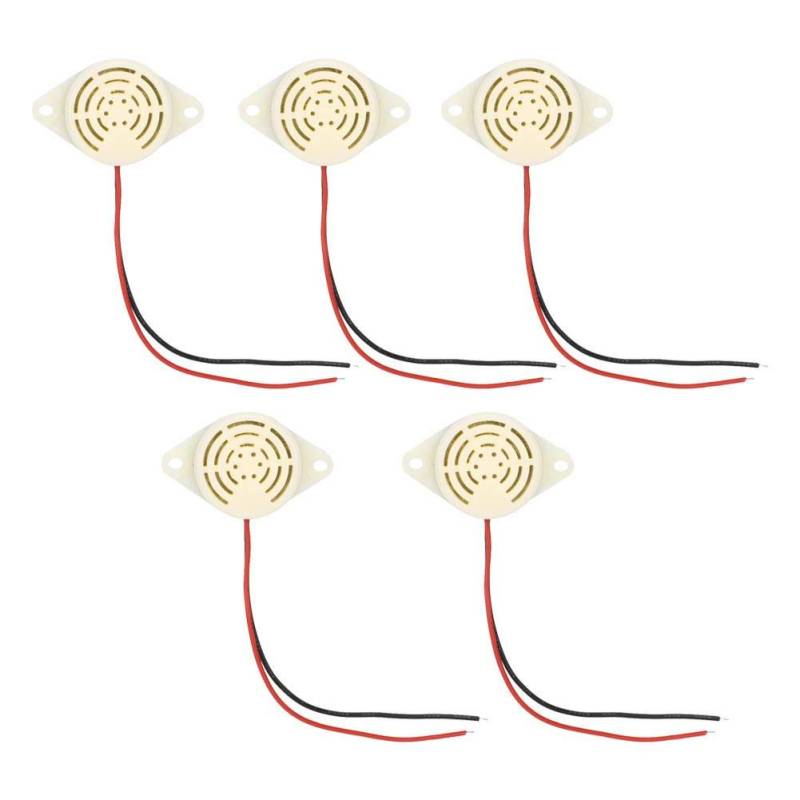 5pcs Summer 95dB Daueralarm Sound Active Summer für Elektronik, 3-24V,Summer und Lautsprecher von Hililand