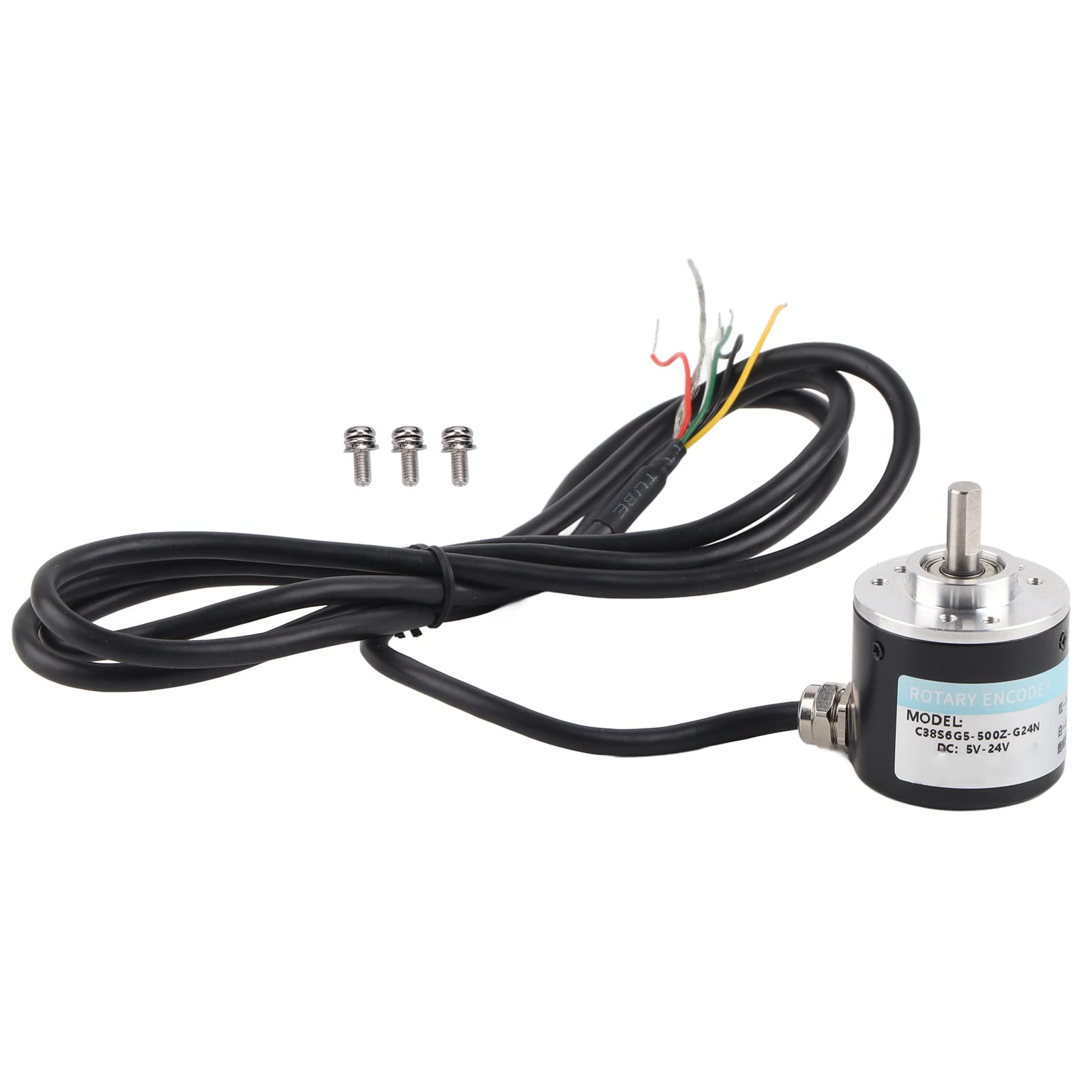 ABZ Dreiphasen-Encoder Photoelektrischer Encoder DC 5-24 V 3000-6000 U/min Vollwellen-Encoder für den Bereich Auto Engineering(500HZ) von Hililand