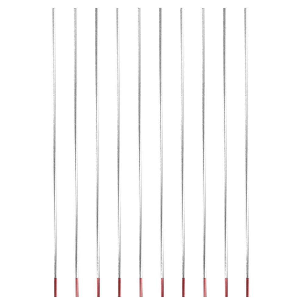 Wolfram-Elektrode, WIG-Schweißelektrode, Thorium-Wolfram-Elektrode, 2% Thorium, für WIG-Schweißmaschine, WT20, rot (1,6 mm x 150 mm) von Hilitand