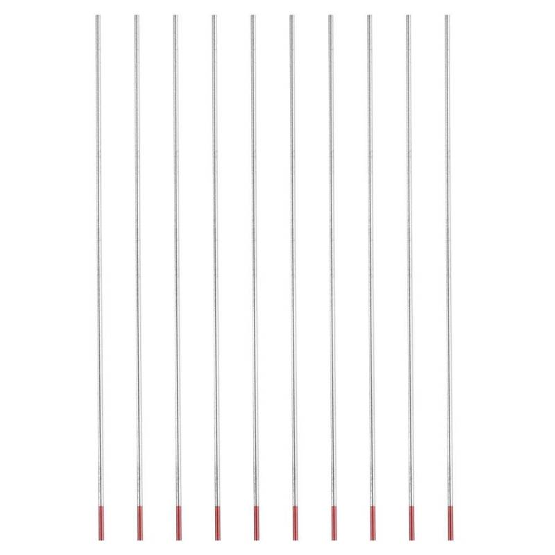 Wolfram-Elektrode, WIG-Schweißelektrode, Thorium-Wolfram-Elektrode, 2% Thorium, für WIG-Schweißmaschine, WT20, rot (1,6 mm x 150 mm) von Hilitand