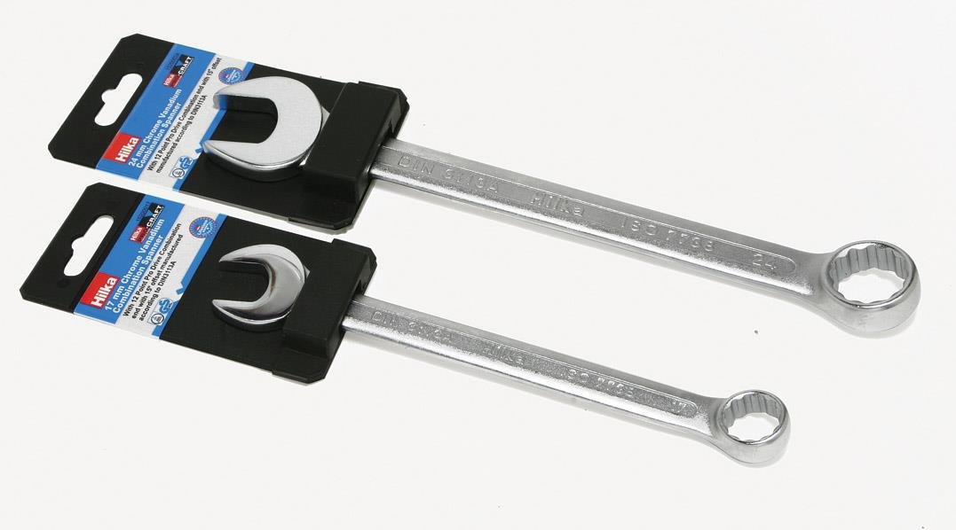 Hilka Tools 15200011 Chrom-Vanadium-Ringschlüssel, 11 mm von Hilka