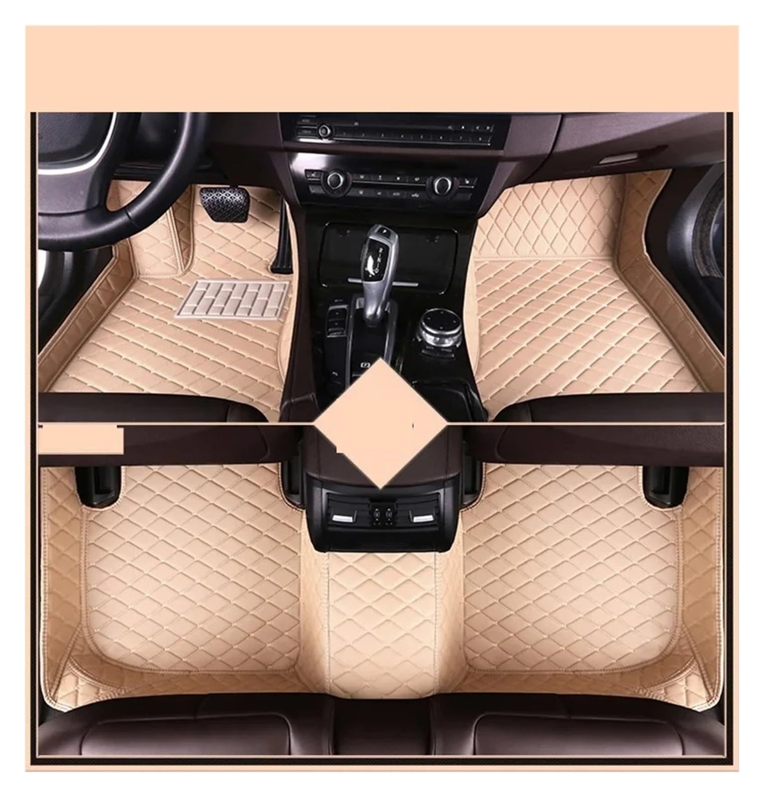 Autofußmatten Für 3er F30 318d 330i 340i 328i 330d 318d 2012~2018 Fuß-TPE-Liner-Teppich-Pad-Abdeckung Teppich-Zubehör Auto-Bodenmatte Fußmatten Autoteppich(3pc Floor mat8,Left Hand Drive) von Himwqfuh
