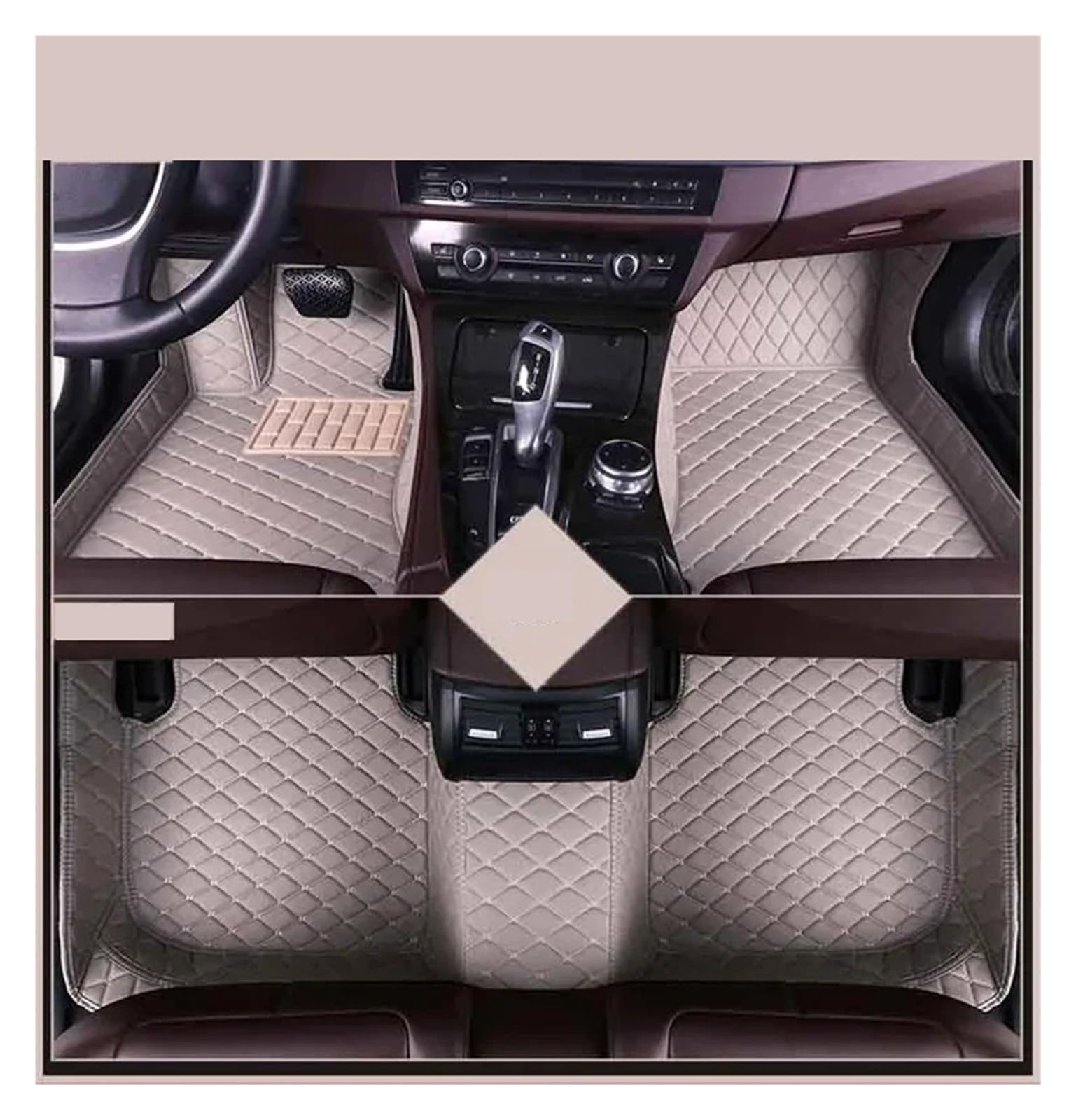 Autofußmatten Für 3er F30 318d 330i 340i 328i 330d 318d 2012~2018 Fuß-TPE-Liner-Teppich-Pad-Abdeckung Teppich-Zubehör Auto-Bodenmatte Fußmatten Autoteppich(3pc Floor mat9,Left Hand Drive) von Himwqfuh