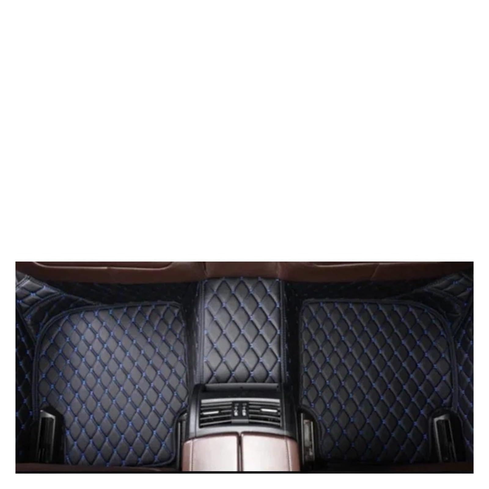 Autofußmatten Für Benz Für A-KLASSE W177 2020-2023 A140-A250 Auto Teppiche Fuß Coche Zubehör Auto Fußmatten Fußmatten Autoteppich(Black Blue) von Himwqfuh