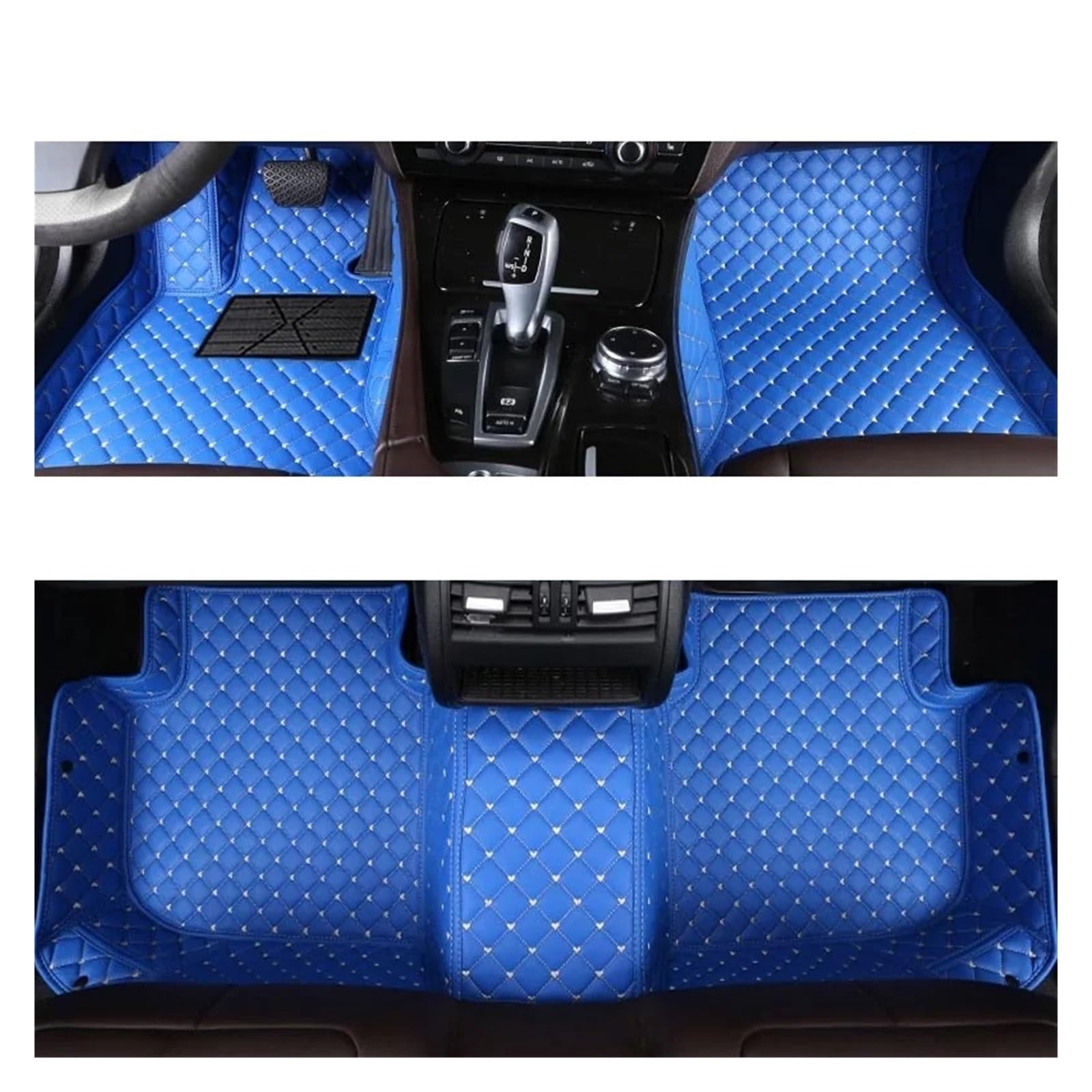 Autofußmatten Für Benz Für A-KLASSE W177 2020-2023 A140-A250 Auto Teppiche Fuß Coche Zubehör Auto Fußmatten Fußmatten Autoteppich(Blue) von Himwqfuh