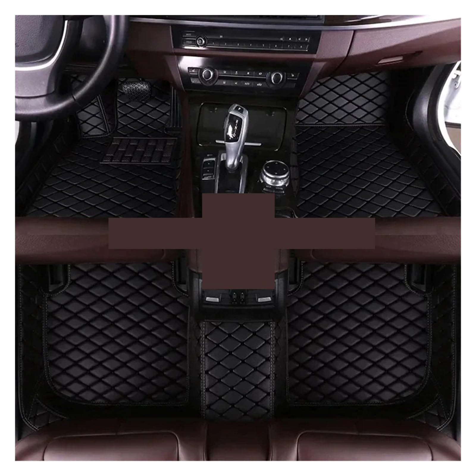 Autofußmatten Für Benz Für E-KLASSE W211 2002-2008 E200-E500 Auto Teppiche Fuß Coche Zubehör Auto Fußmatten Fußmatten Autoteppich(3pc Floor mats9) von Himwqfuh