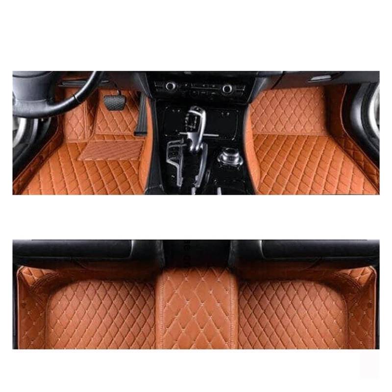 Autofußmatten Für Citroen Für C5 Für Cross Für Tourer Für X7 Für Tourer RD TD 2008~2018 Anti-Schmutz-Pad FußmatteTapetes para Automovil Auto LHD Auto Bodenmatte Fußmatten Autoteppich(Brown) von Himwqfuh