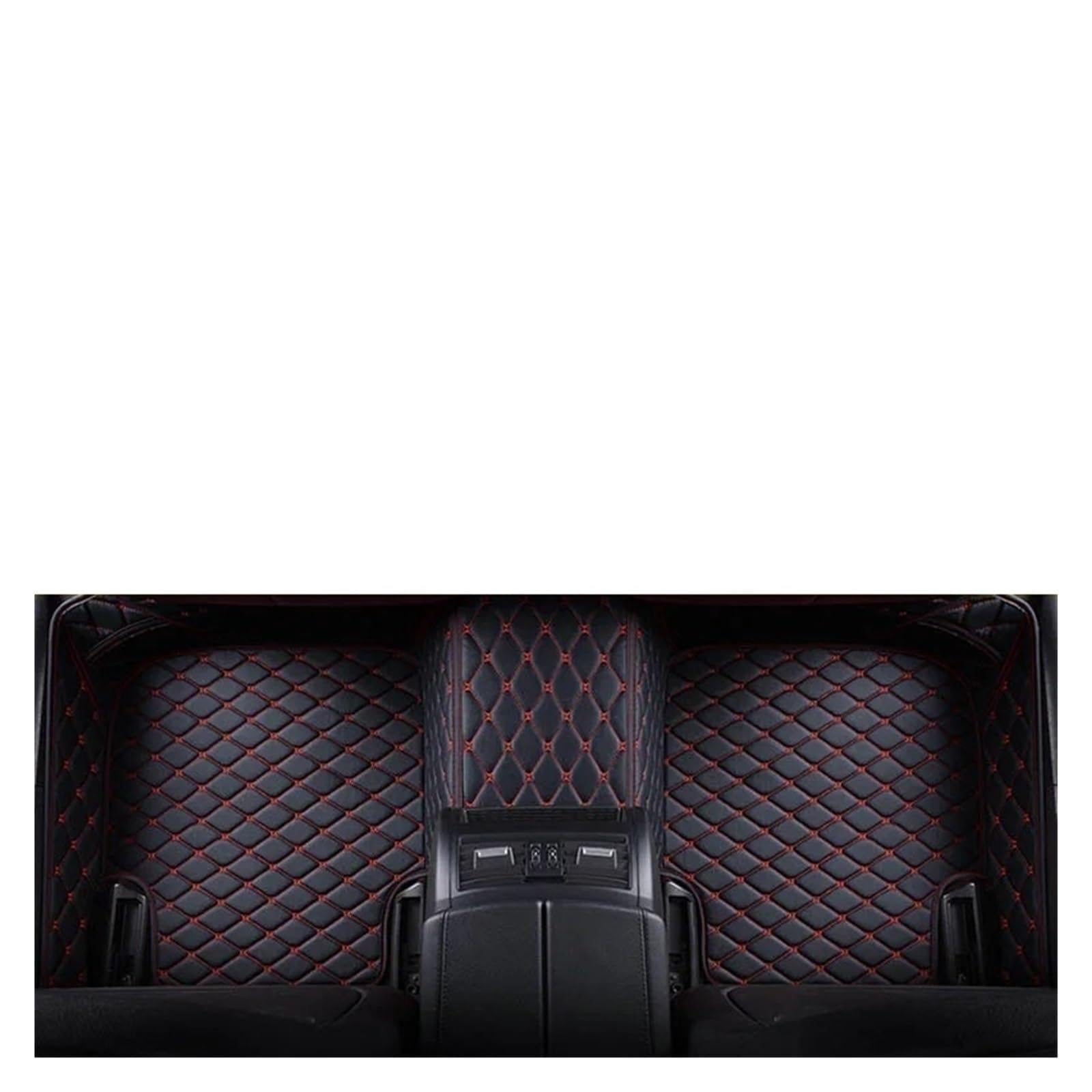 Autofußmatten Für Ford Für F150 Für F 150 2009-2014 2 Türen Auto Teppiche Fuß Coche Zubehör Auto Fußmatten Fußmatten Autoteppich(Black Red) von Himwqfuh