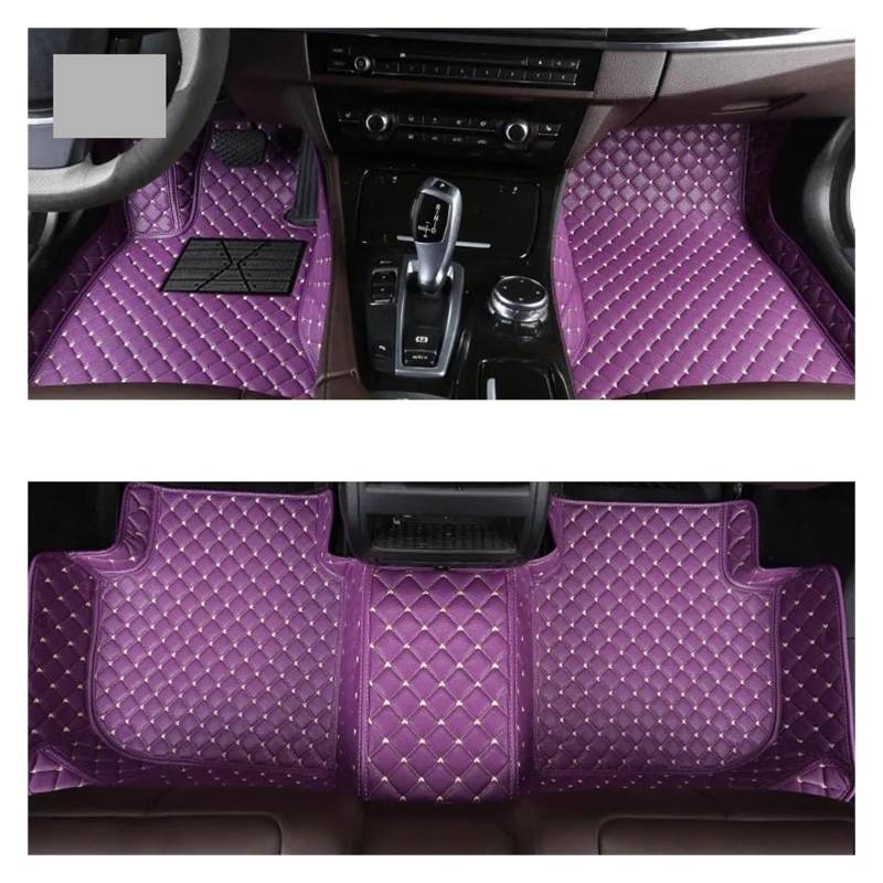 Autofußmatten Für Foton Für Tunland Auto Teppiche Fuß Coche Zubehör Auto Fußmatten Fußmatten Autoteppich(Purple) von Himwqfuh