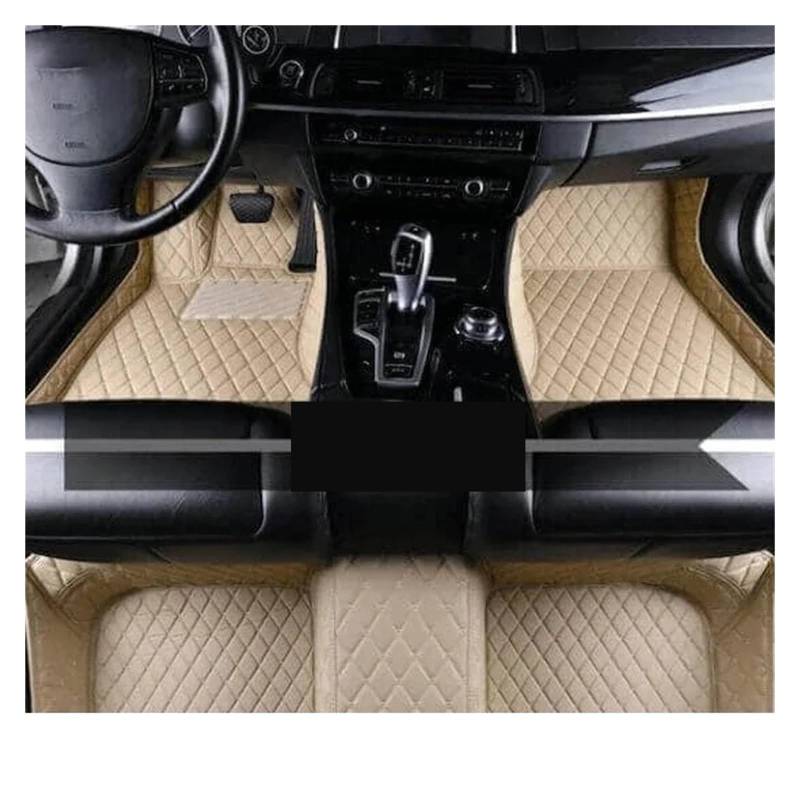 Autofußmatten Für Hyundai Für Elantra I35 Für Avante 2000-2005 Auto Teppiche Fuß Coche Zubehör Auto Fußmatten Fußmatten Autoteppich(BEIGE) von Himwqfuh