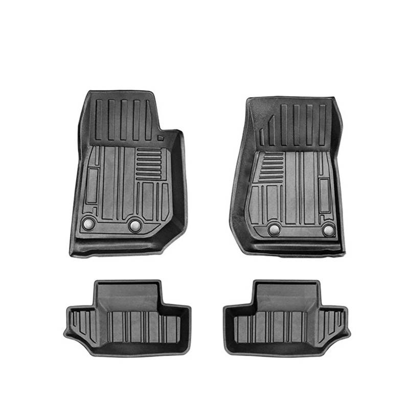 Autofußmatten Für Jeep Für Wrangler JK JL 2007-2017 2018-2021 Auto-Fußpolster-Bodenmatten-Teppich 2-türig 4-türig Sahara Rubicon 3D TPE LHD Auto-Bodenmatte Fußmatten Autoteppich(J*K 2Door*) von Himwqfuh