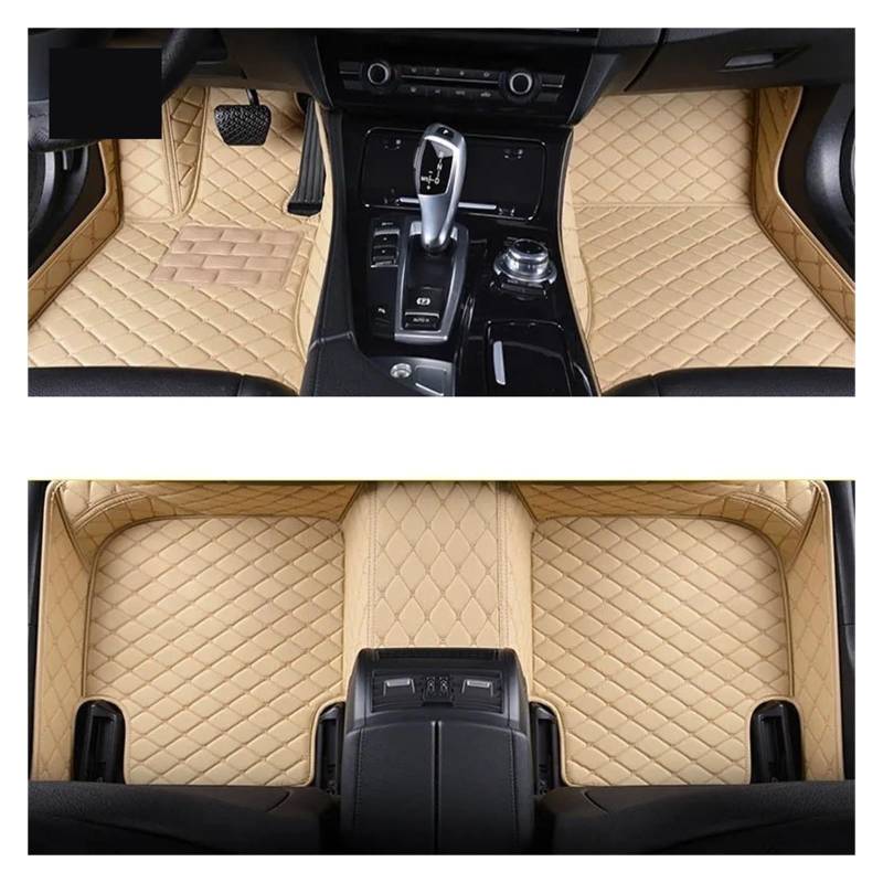 Autofußmatten Für MG RX8 Für IMAX8 I5 I6 Auto Teppiche Fuß Coche Zubehör Auto Fußmatten Fußmatten Autoteppich(Beige) von Himwqfuh