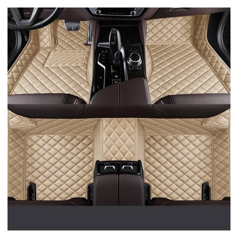 Autofußmatten Für MINI Alle Modelle Für ONE R52 Für Cooper R56 Für Paceman Für Clubman Für Countryman Innenausstattung Auto-Fußmatten Fußmatten Autoteppich(Beige) von Himwqfuh
