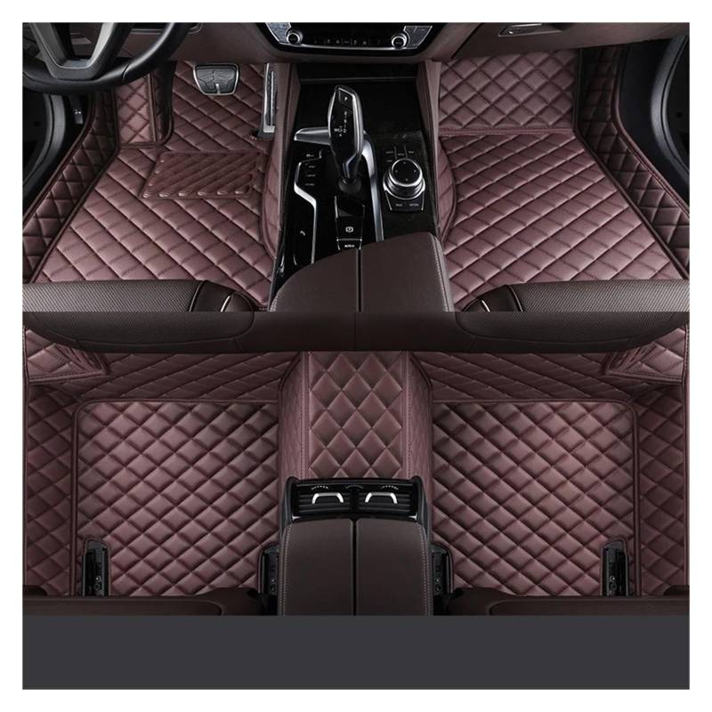 Autofußmatten Für MINI Alle Modelle Für ONE R52 Für Cooper R56 Für Paceman Für Clubman Für Countryman Innenausstattung Auto-Fußmatten Fußmatten Autoteppich(Coffee) von Himwqfuh