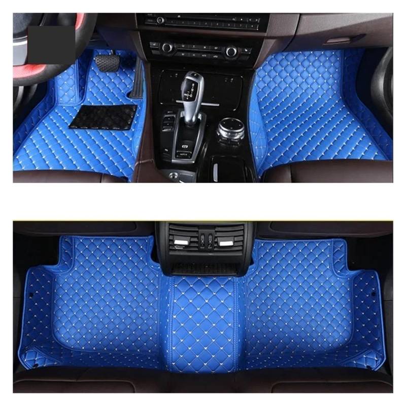 Autofußmatten Für Mitsubishi Für Pajero V73 V77 1998-2006 Auto Teppiche Fuß Coche Zubehör Auto Fußmatten Fußmatten Autoteppich(Blue) von Himwqfuh