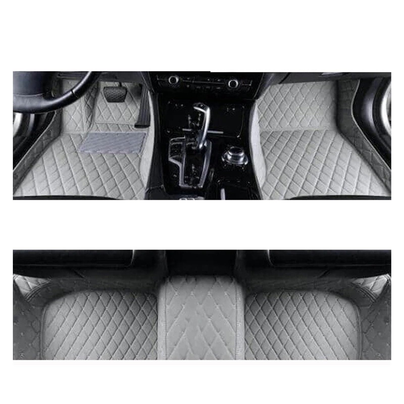 Autofußmatten Für Peugeot 208 P21 2019~2022 Anti-Schmutz-Pad Auto Teppich Accesorios para Auto Ledermatte Autozubehör Inte LHD Auto-Fußmatten Fußmatten Autoteppich(Gray) von Himwqfuh