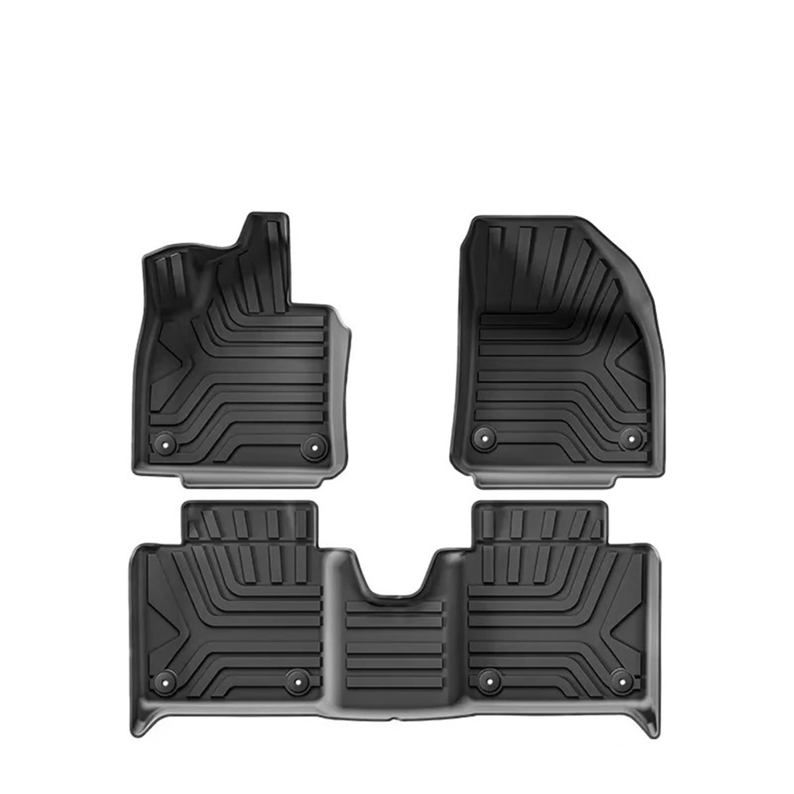 Autofußmatten Für Polestar 4 2023 2024 2025 Cargo Liner Mat Wasserdicht rutschfeste Fußpolster LHD TPE Autoteppiche Innen Auto Fußmatten Fußmatten Autoteppich(3pcs Floor mats) von Himwqfuh