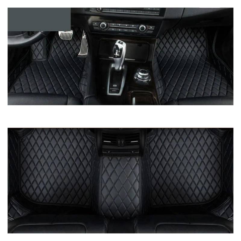 Autofußmatten Für Q7 2006-2015 5-7seat Auto Teppiche Fuß Coche Zubehör Auto Fußmatten Fußmatten Autoteppich(All Black) von Himwqfuh