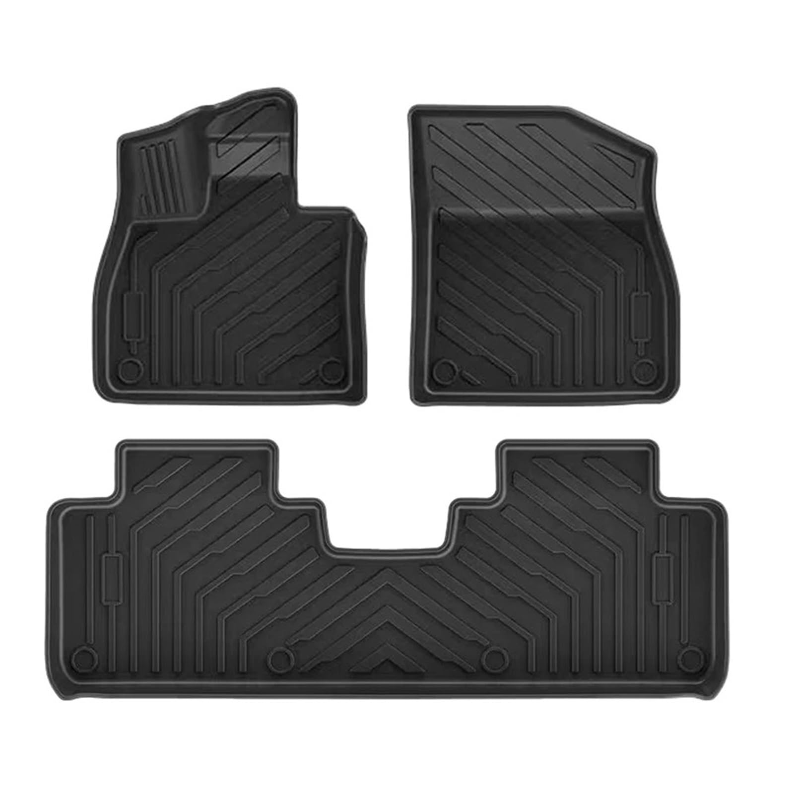 Autofußmatten Für Xpeng G6 Auto-Fußmatten Und Kofferraumwanne TPE 3D Für Xiaopeng Fußmatte Wasserdicht Geruchlos Tablett-Set Schwarz Fußmatten Autoteppich(3PCS Floor Mats) von Himwqfuh
