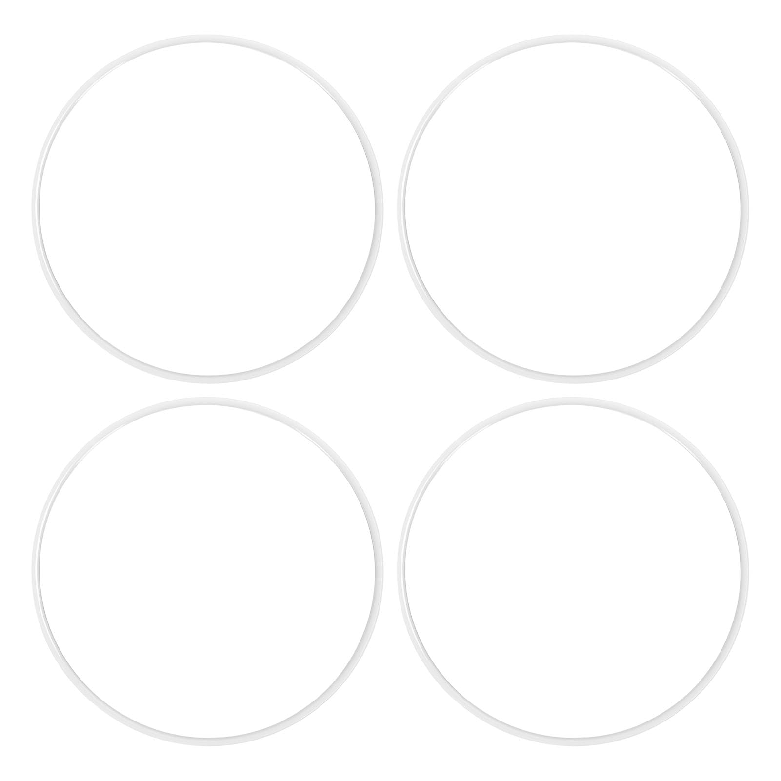 4pcs 20 ABS Wheel Rand Protektorringe (weiß) - Selbstklebende Kratzfeste Felgenwächter für Autos mit 7 mm+ Kantenbreite, Universelle Passform und Einfache Installation von Hiraith