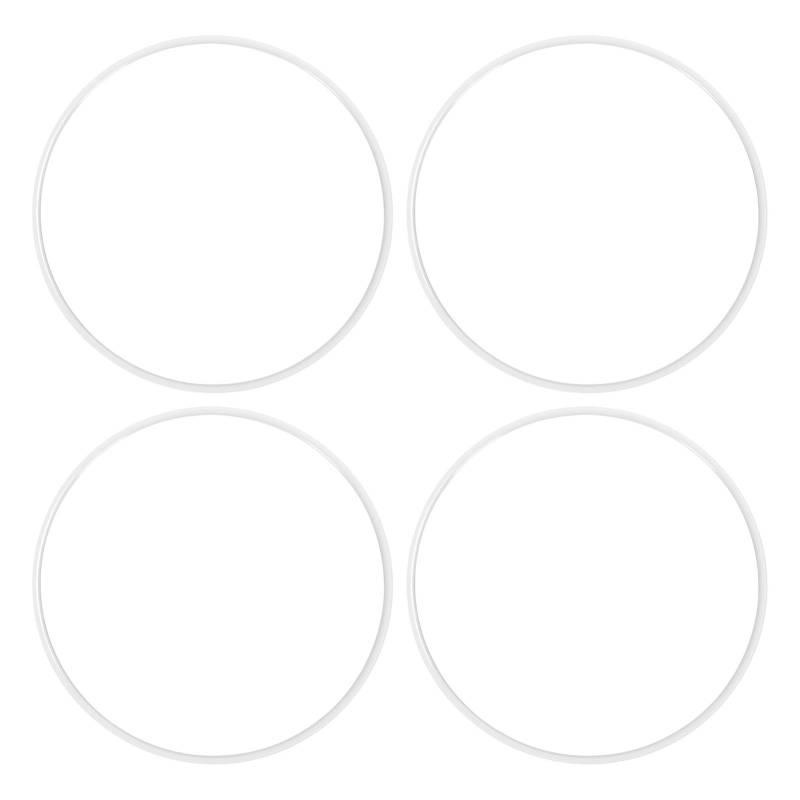 4pcs 20 ABS Wheel Rand Protektorringe (weiß) - Selbstklebende Kratzfeste Felgenwächter für Autos mit 7 mm+ Kantenbreite, Universelle Passform und Einfache Installation von Hiraith