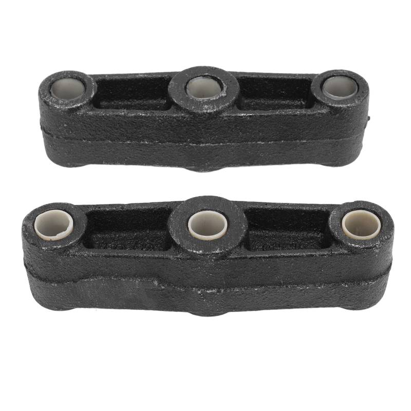 Hiraith 2pcs 5 1/2in Gerade Blattfeder Feder -Equalizer -Stange Gusseisen für Anhängerachse Doppelaugenstil Blattfedern mit Nylonbuchsen, Ideal für Multi -Achs -Anhänger von Hiraith