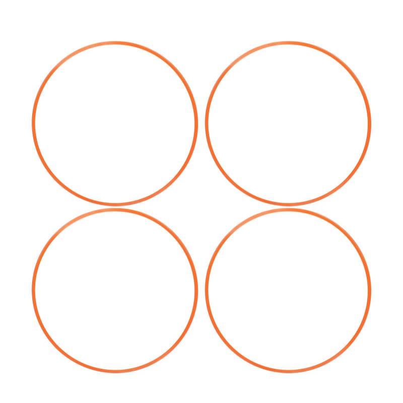 Hiraith 4pcs 18 Aluminiumlegierrad Randschutz (orange) - Selbstklebende Universelle Fit -Randschutzwächter für Autos mit 7 mm+ Kantenbreite, Einfacher Installation und Kratzerschutz von Hiraith