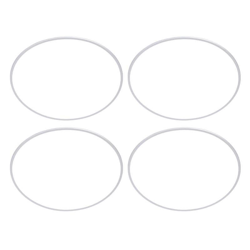 Hiraith 4pcs 21 Aluminiumlegierrad Randschutzschutz - Selbstklebende Kratzerfelgen (Silber) für Autos mit 7 mm+ Kantenbreite, Universelle Passform und Einfache Installation von Hiraith