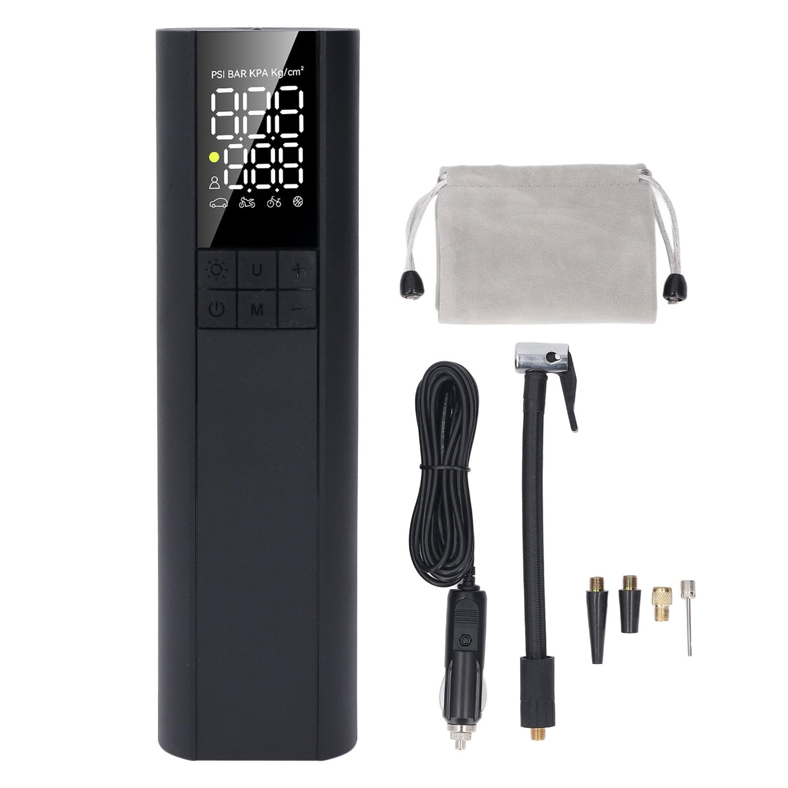 Hiraith Tragbarer Reifeninflator 150psi 5 Inflationsmodi Voreingestellter Druck Automatisch aus der Elektreluftpumpe für das Auto Motorrad DC12V Hiraith Tragbarer Reifeninflator 150psi 5 Inflationsmodi Voreingestellter Druck Automatisch aus der Elektreluftpumpe für das Auto Motorrad DC12V von Hiraith
