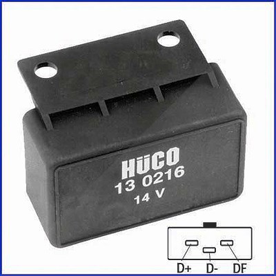 Hitachi Generatorregler [Hersteller-Nr. 130216] für Porsche, Saab, Volvo von Hitachi